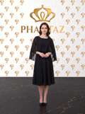 Women's Black Cape Sleeve Midi Dress Chiffon Overlay Cocktail Party UK | PHANTAZ