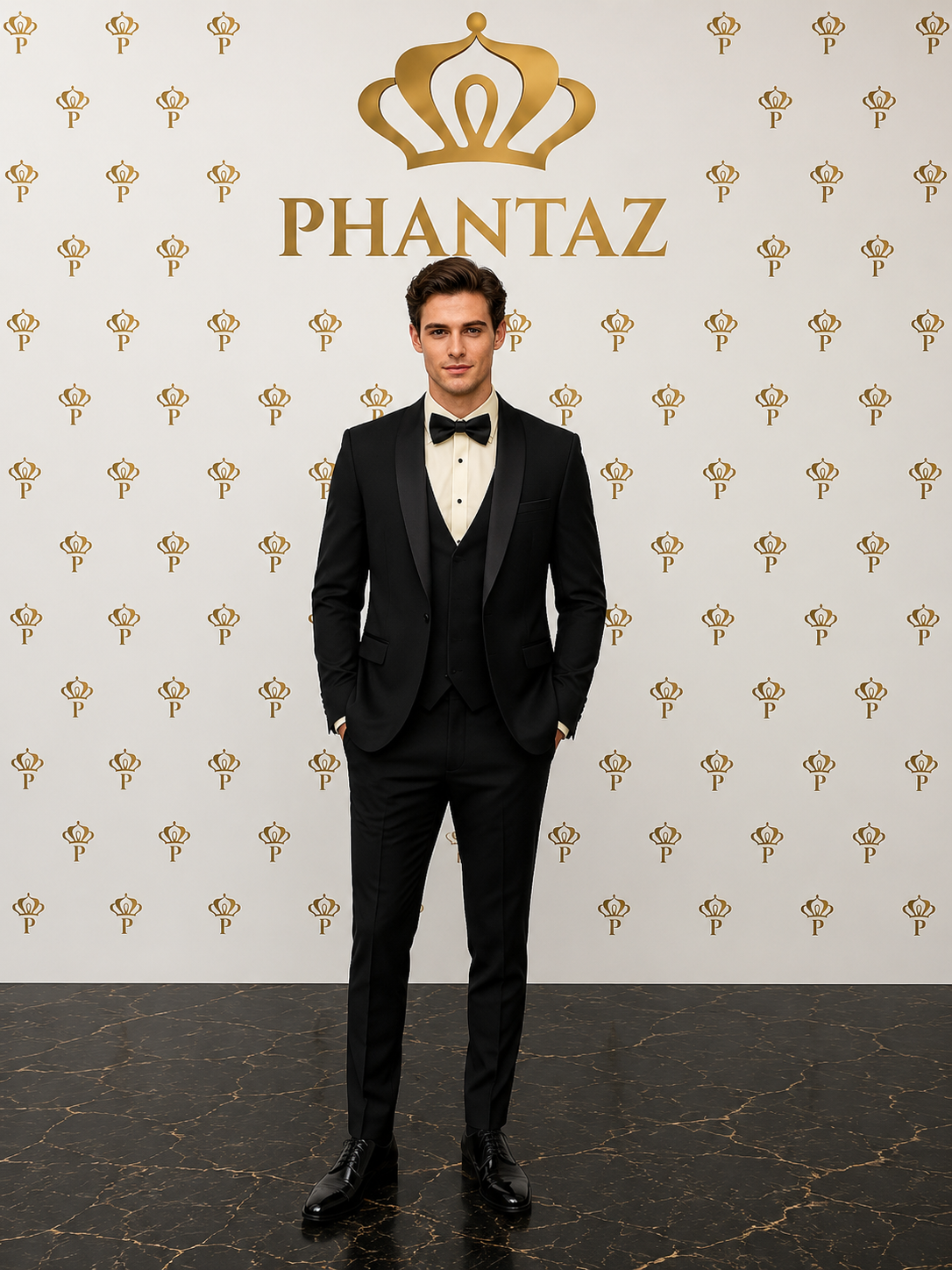Noir 3-Piece Suit PHANTAZ