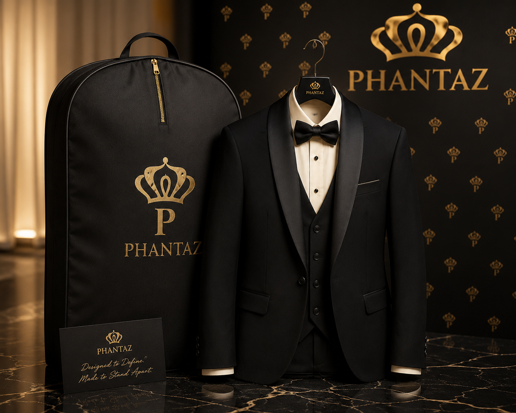 Noir 3-Piece Suit PHANTAZ