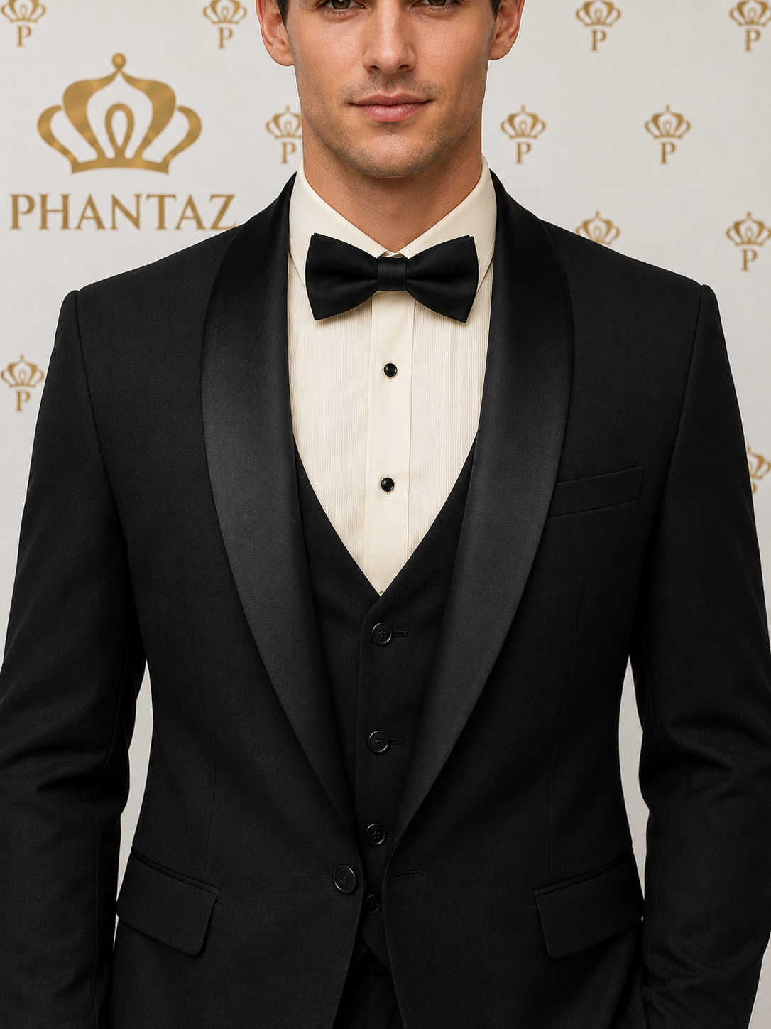 Noir 3-Piece Suit PHANTAZ