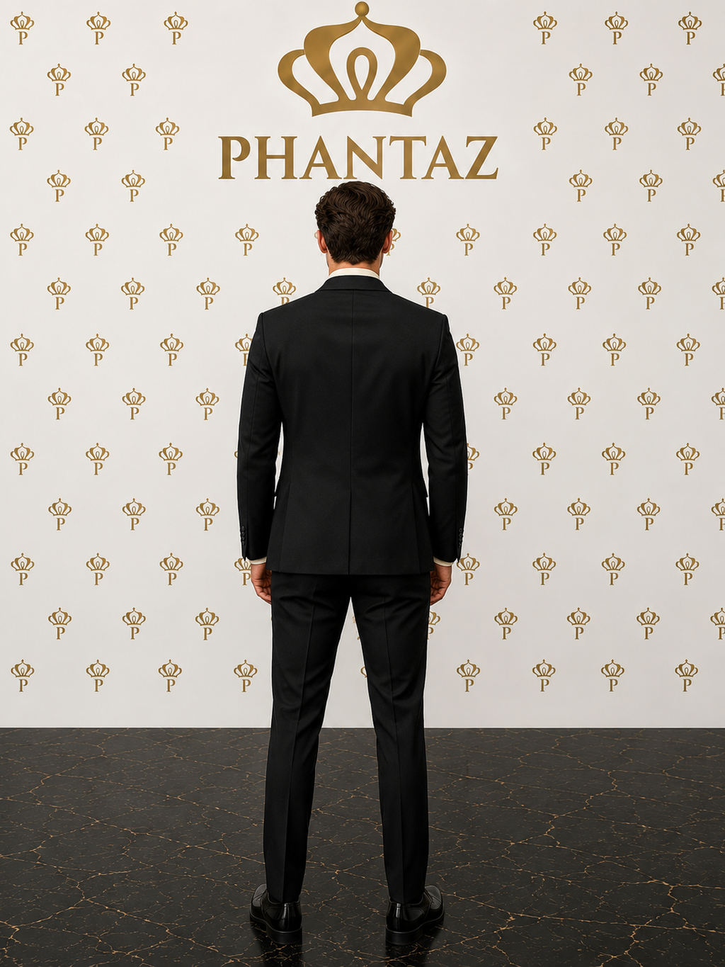 Noir 3-Piece Suit PHANTAZ
