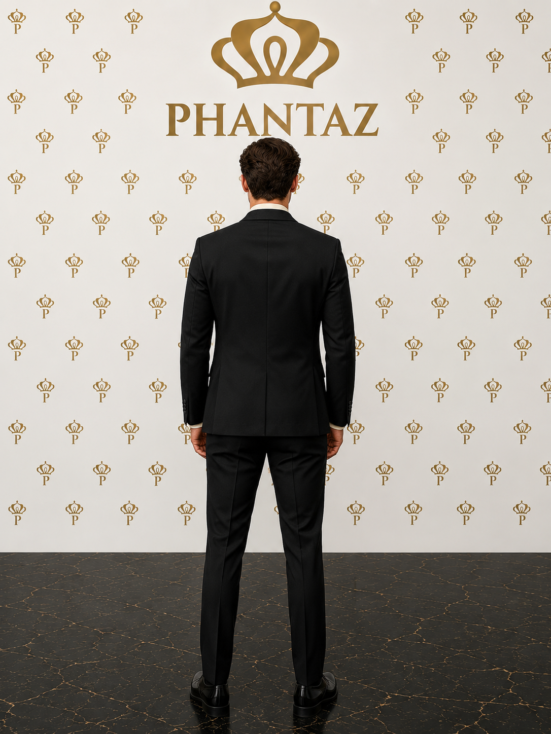 Noir 3-Piece Suit PHANTAZ
