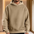 PHANTAZ Men's Textured Jacquard Hoodie
