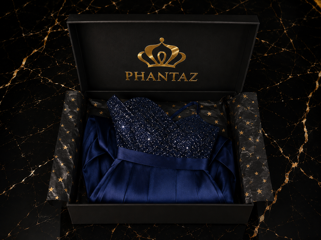 Women's Royal Blue Sequin Maxi Evening Dress Ruffle Split Gown UK | PHANTAZ